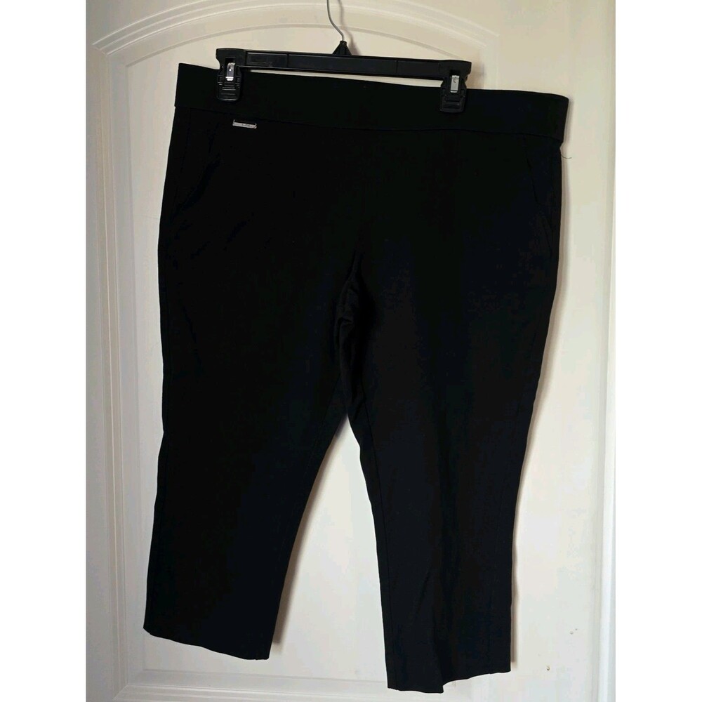 LAUREN Ralph Lauren Active Pull On Capri Pants Womens Sz 14 Black Crop